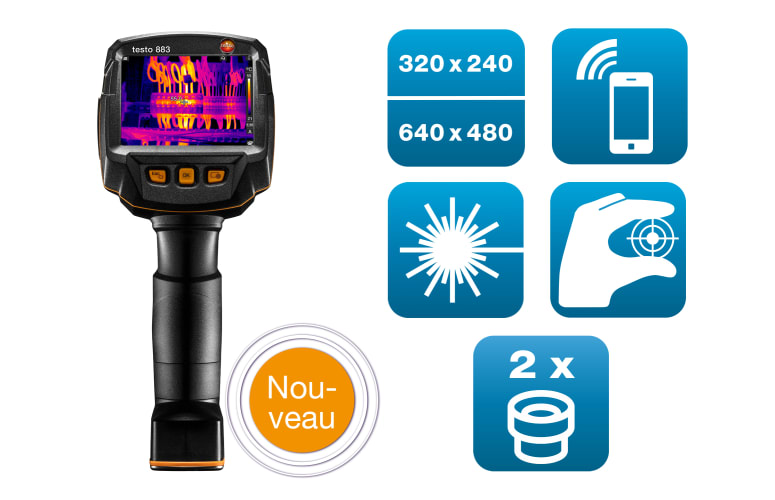 testo 883 en kit cam&eacute;ra thermique