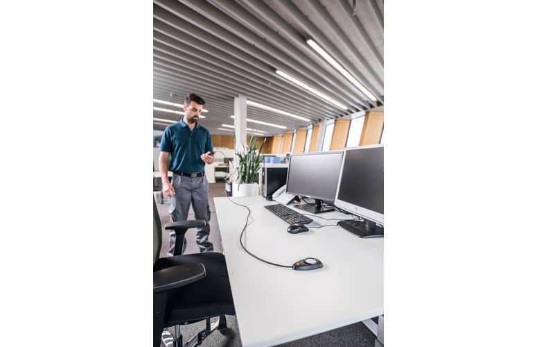 Measuring illuminance with lux probe and testo 440